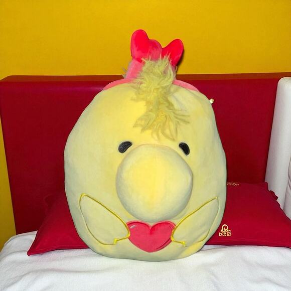 Squishmallows Plush Peanuts Woodstock Hearts Stuffed Pillow Nursery Shower 8" - Picture 1 of 11